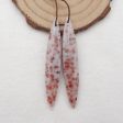 Natural Red Dalmatian Jasper Earring Beads 55x9x5mm, 6.9g Online Sale