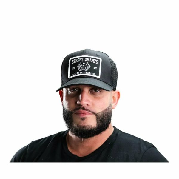 Street Smarts Corduroy Paisley Trucker Hat – Black For Discount