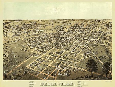 Belleville, Illinois by A. Ruger, 1867 Online Sale