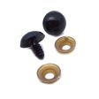 16mm Solid Black Plastic Safety Eyes on Sale