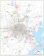 Houston Metro Area Major Arterial Wall Map by True North Publishing Cheap