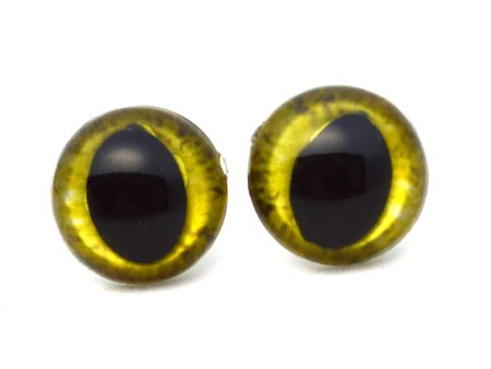 16mm Bright Yellow Cat Plastic Safety Eyes Fashion