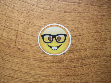 Nerd Face Emoji Sticker Cheap