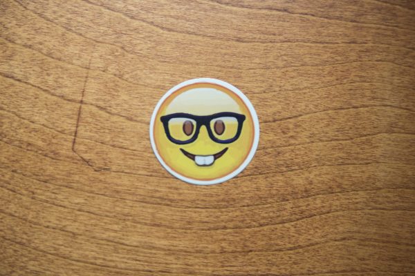 Nerd Face Emoji Sticker Cheap