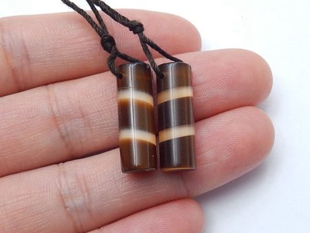 Intarsia of Artificial Cat s Eye Stone Earring Beads 21x7mm, 4.5g Hot on Sale