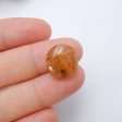 Natural Gold Rutilated Quartz Cabochon 13x14x6mm, 1.6g Fashion