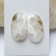 Natural Ocean Jasper Cabochons Paired 19x11x4mm, 3.3g For Cheap