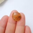 Natural Gold Rutilated Quartz Cabochon 13x14x6mm, 1.6g Fashion