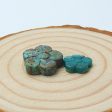 2 PCS Natural Turquoise Cabochons Paired 14x5mm, 10x2mm, 1.9g Discount