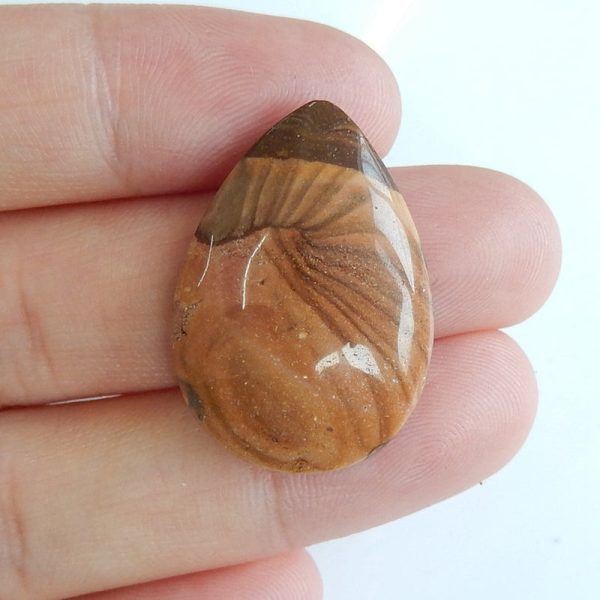 Natural Biggs Jasper Cabochon 26x18x5mm, 3.3g Hot on Sale