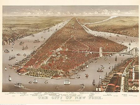 The City of New York by Currier & Ives, 1884 Discount