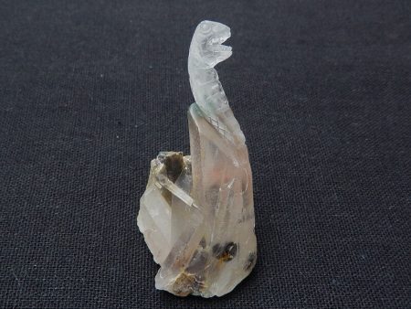 Natural Ghost Quartz Carved snake 52x38x26mm, 26.7g Online Sale