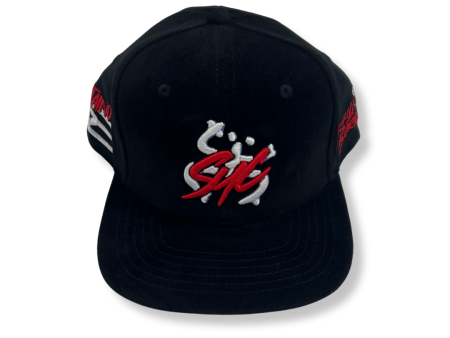 Taino Corduroy Snapback: Black and Red Online