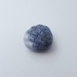 Blue Coral Carved Shell Gemstone Cabochon, 25x27x15mm, 12g For Cheap