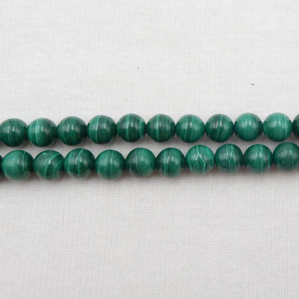 8mm Malachite Loose Round Beads For DIY Jewelry Making, 1 Strand, 40cm For Discount