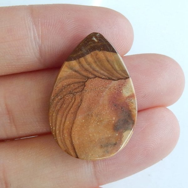 Natural Biggs Jasper Cabochon 26x18x5mm, 3.3g Hot on Sale