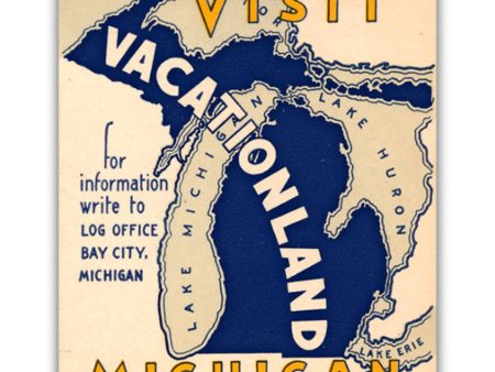 Visit Michigan,  Vacationland  Print Online