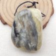 Natural Yellow Opal Pendant Bead 42x30x16mm, 27.2g on Sale