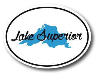 Lake Superior Oval Sticker For Cheap