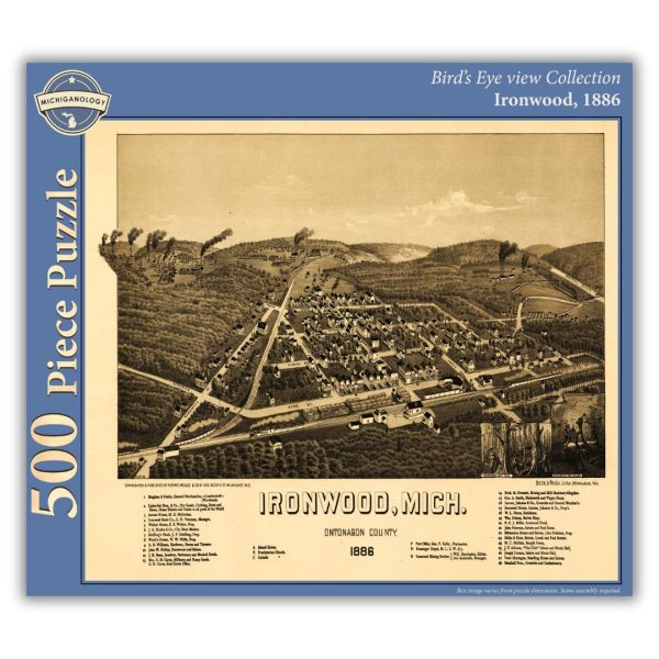 Bird s Eye View of Ironwood, 500-Piece Puzzle Fashion