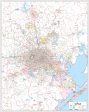 Houston Metro Area Major Arterial Wall Map by True North Publishing Online Hot Sale