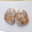 Natural Crazy Lace Agate Cabochons Paired 25x21x6mm, 9g Online