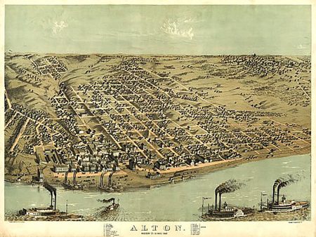 Alton, Illinois by A. Ruger, 1867 For Discount