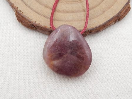 Natural Pink Tourmaline Pendant Bead 21x20x8mm, 6.9g Cheap