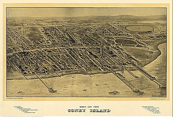 Bird s eye view Coney Island by John G. Mark, 1906 For Cheap