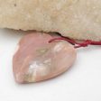 Natural Pink Opal Pendant Bead 39x38x7mm, 13g Supply