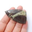 Natural Mushroom Jasper Cabochon 51x29x6mm, 12.2g Online now