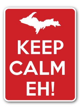 Keep Calm Eh! Decal Hot on Sale