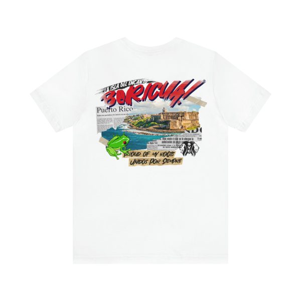 Puerto Rico-  Short Sleeve Tee (White) Cheap