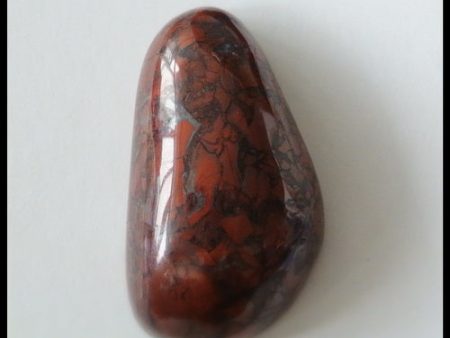 Natural Warring States Red Agate Cabochon 28x16x10mm, 8.8g Supply