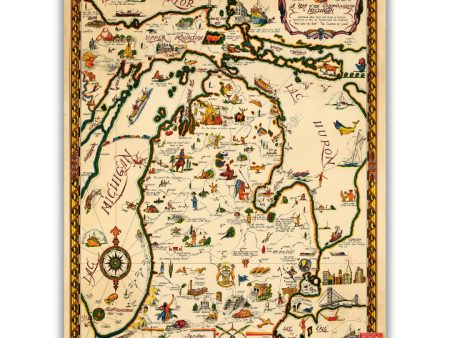 The  Commonwealth of Michigan,  1935 Print on Sale