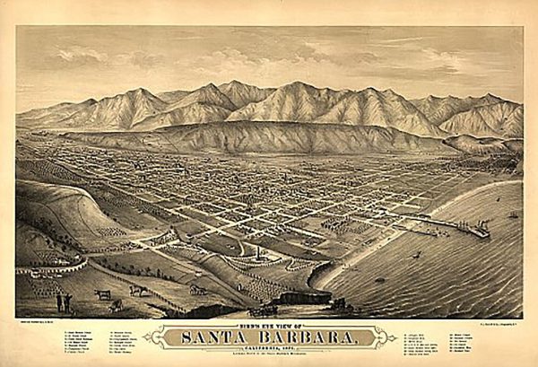 Santa Barbara, California by E S Glover, 1877 Online now