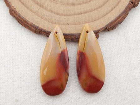 Natural Mookaite Jasper Earring Beads 30x12x5mm, 5.4g Online