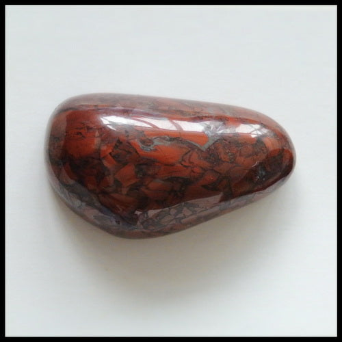 Natural Warring States Red Agate Cabochon 28x16x10mm, 8.8g Supply