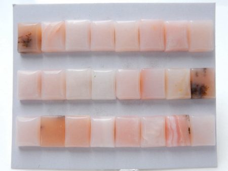 24 PCS Natural Pink Opal Cabochons 10x8x4mm, 12.6g Online