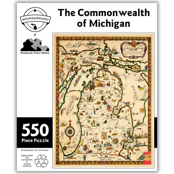 Commonwealth of Michigan,  550-Piece Puzzle Hot on Sale