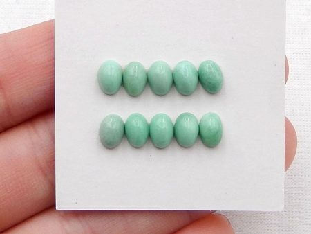 10 PCS Natural Turquoise Cabochons 6x4x3mm, 1.4g Online Sale