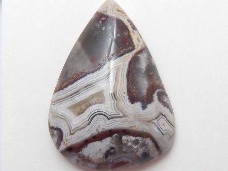 Natural Crazy Lace Agate Cabochon 28x20x7mm, 4.8g on Sale