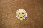 Smile Tongue Yum Emoji Sticker For Cheap