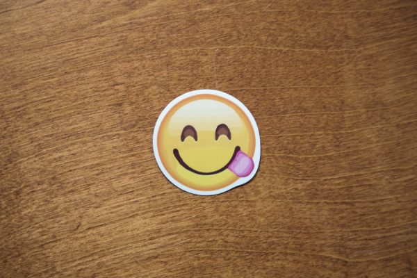 Smile Tongue Yum Emoji Sticker For Cheap