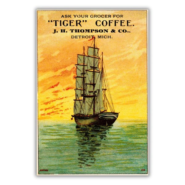 Tiger Coffee Advertisement Print Online Hot Sale