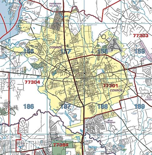 Montgomery County Wall Map with Zip Codes by Key Maps Inc. Online Hot Sale