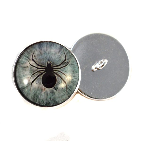 Light Blue Spider Sew-On Button Glass Eyes Hot on Sale