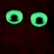 8mm Glow in the Dark Soft Blue Round Glass Eyes Supply