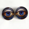 Stained Glass Colorful Eyes Sew-On Button Glass Eyes Hot on Sale