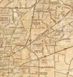 San Antonio Regional Area Major Arterial Wall Map - Antiqued Version Fashion